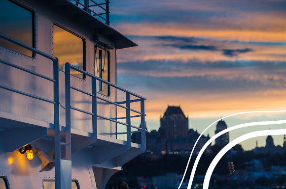 Château Frontenac vu depuis le traversier